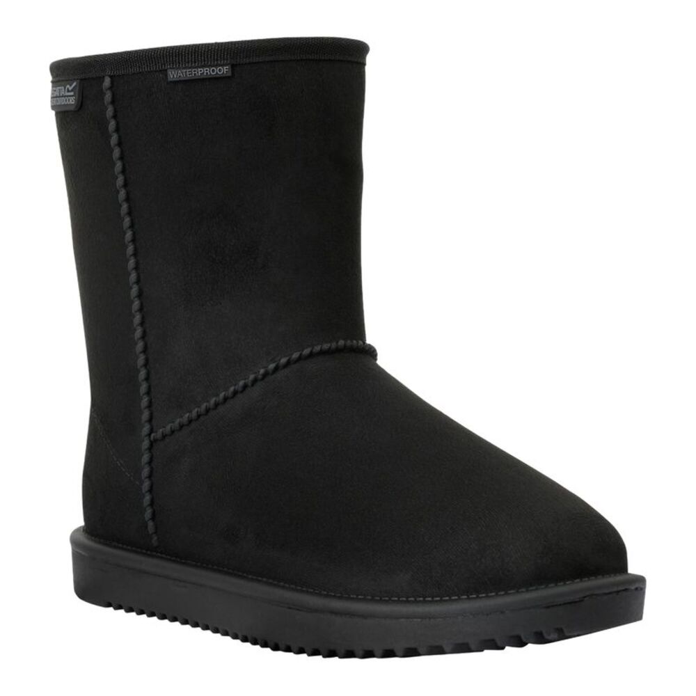 Regatta Womens/Ladies Risely Waterproof Faux Fur Lined Winter Boots / Black